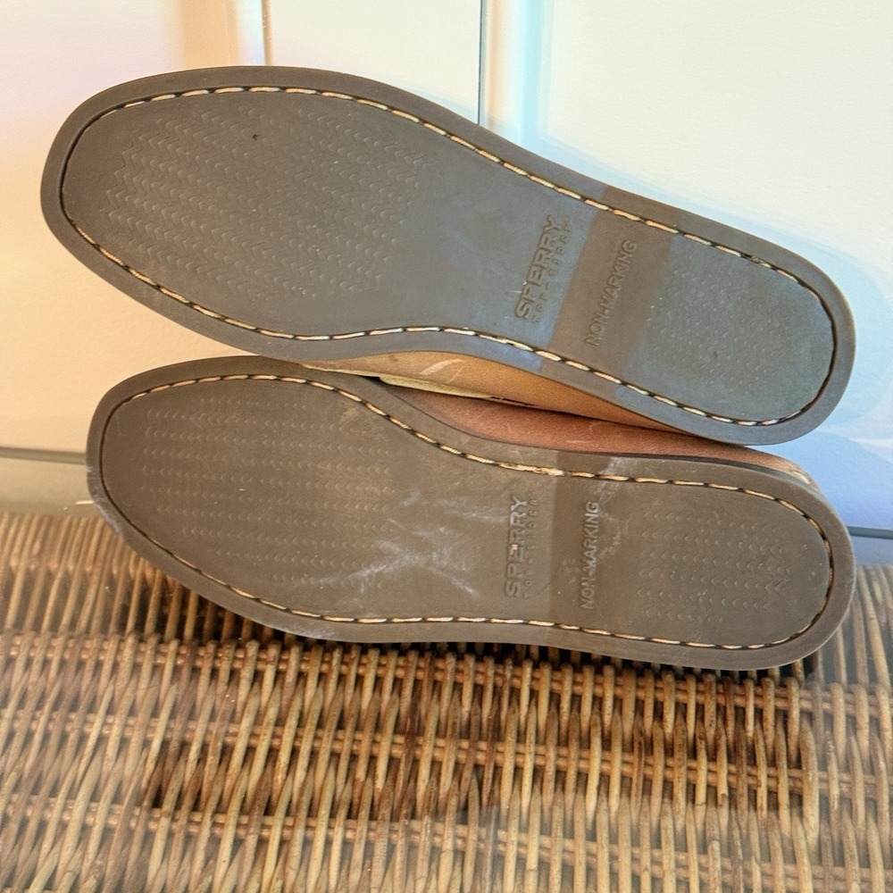 WOMENS SPERRY BOAT SHOE AO 2-EYE BROWN SHOES SIZE 7 - Picture 7 of 11